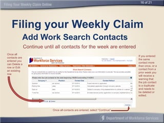 Unemployment Benefits: How to File Weekly Claims Online | PDF