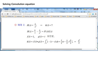Solving Convolution equation
 
