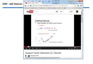 SVM : add features
 