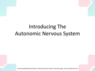 Introducing The
Autonomic Nervous System
 
