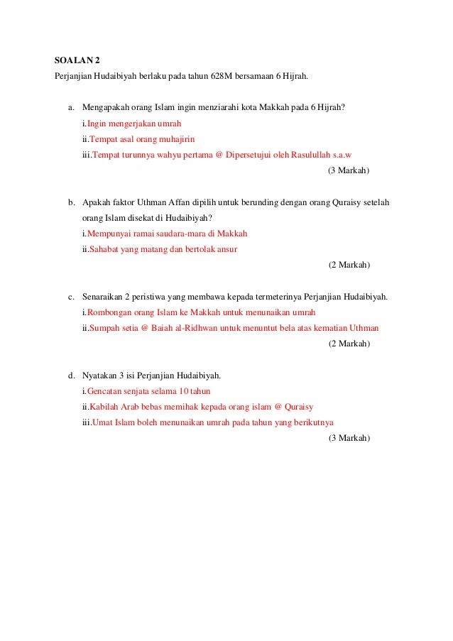 Soalan Ujian Agama Islam Tahun 3 - Recipes Site i