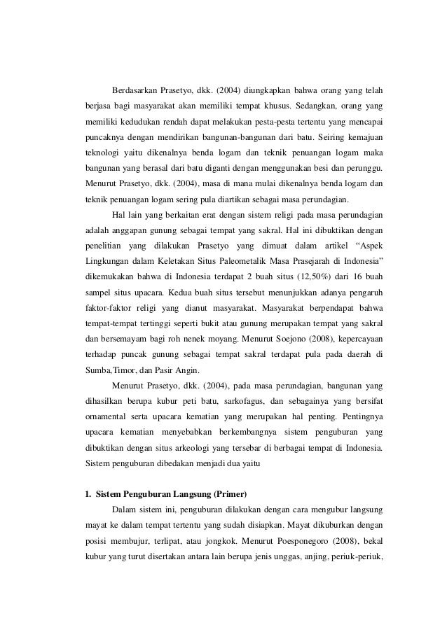 Karakteristik Utama Manusia Pada Masa Atau Zaman Perundagian Adalah