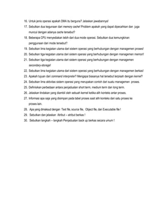 Ujian akhir semester genap tahun akademik 2013