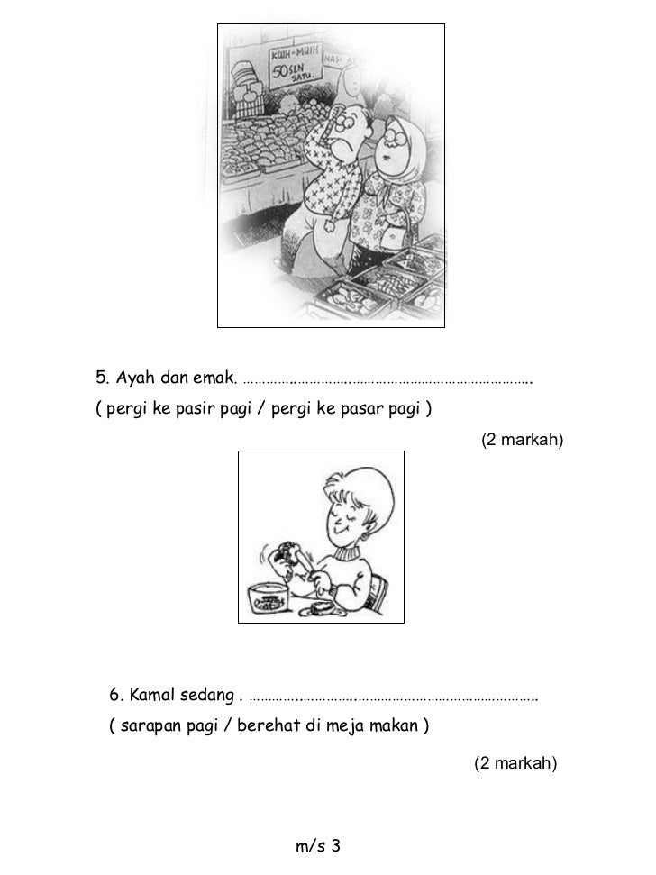 Bahasa melayu tahun 3 penulisan