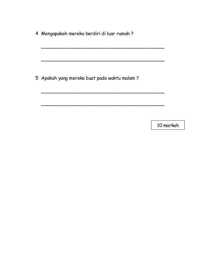 CONTOH SOALAN BM TAHUN 2