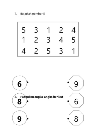 Ujian Bulan Mac Matematik Tahun 1