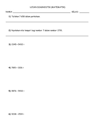 Ujian diagnostik math