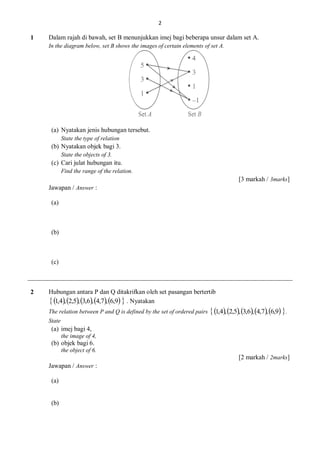 Ujian mac matematik tambahan tingkatan 4 k2 | PDF