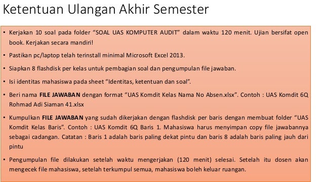 Ujian praktek komputer audit