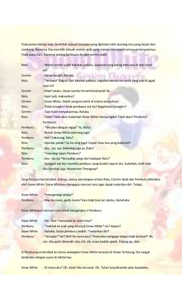 Drama Bahasa  Indonesia  Snow  White 