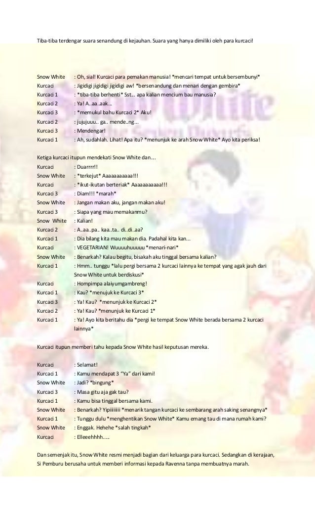 Drama Bahasa  Indonesia  Snow  White 