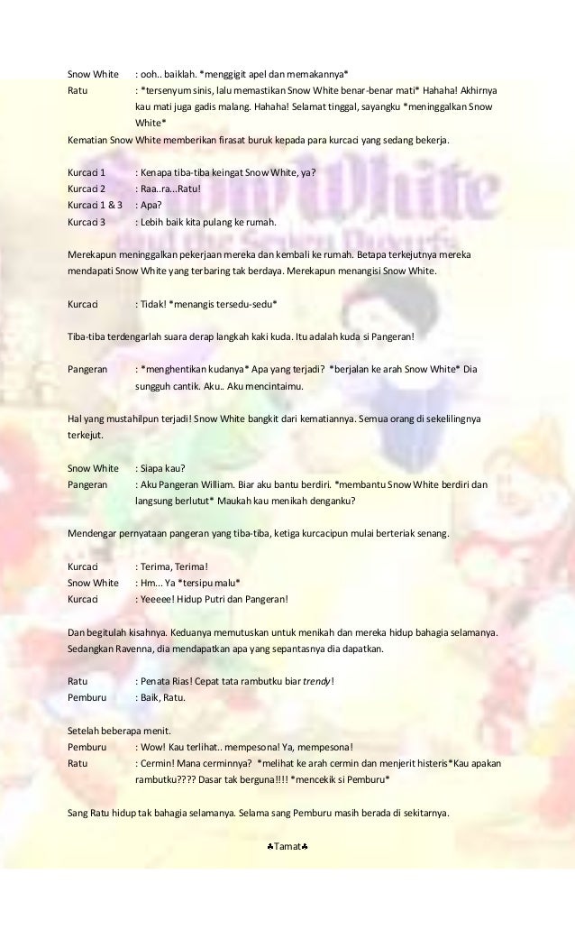 Drama Bahasa  Indonesia  Snow  White 