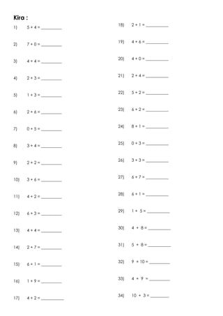 Ujian Pertengahan Tahun Matematik Tahun 1