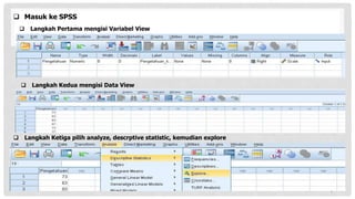 UJI ASUMSI dan cara penggunaan spss pada penelitian | PPT