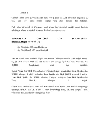 Uji chi square | DOCX