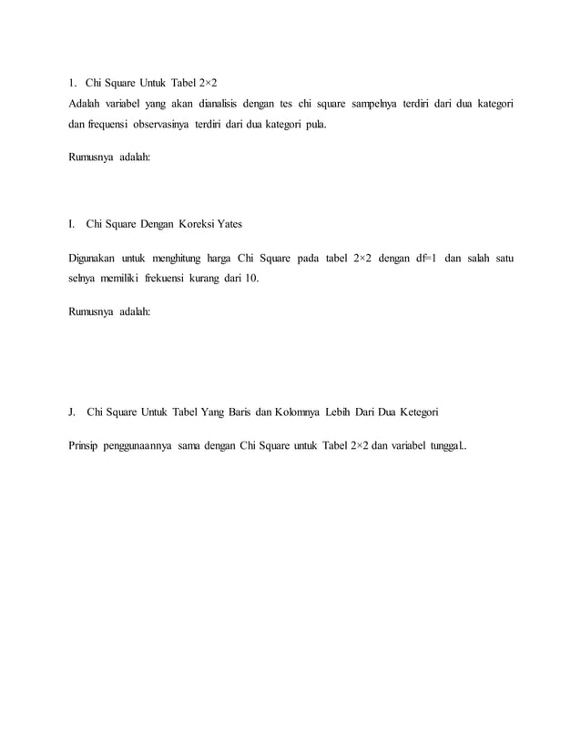 Uji chi square | DOCX
