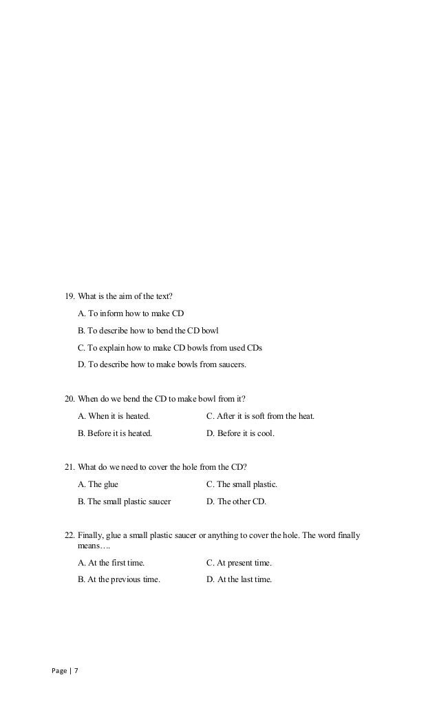 SOAL TRY OUT UN BAHASA INGGRIS SMP SOAL TRY OUT UN BAHASA INGGRIS SMP