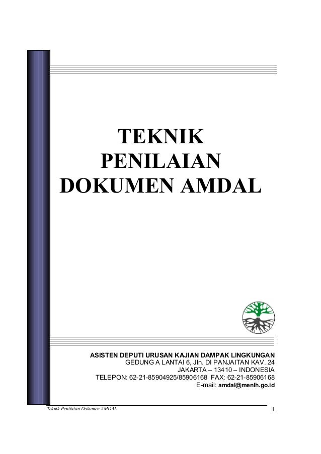 Contoh Dokumen Amdal Perusahaan Pdf