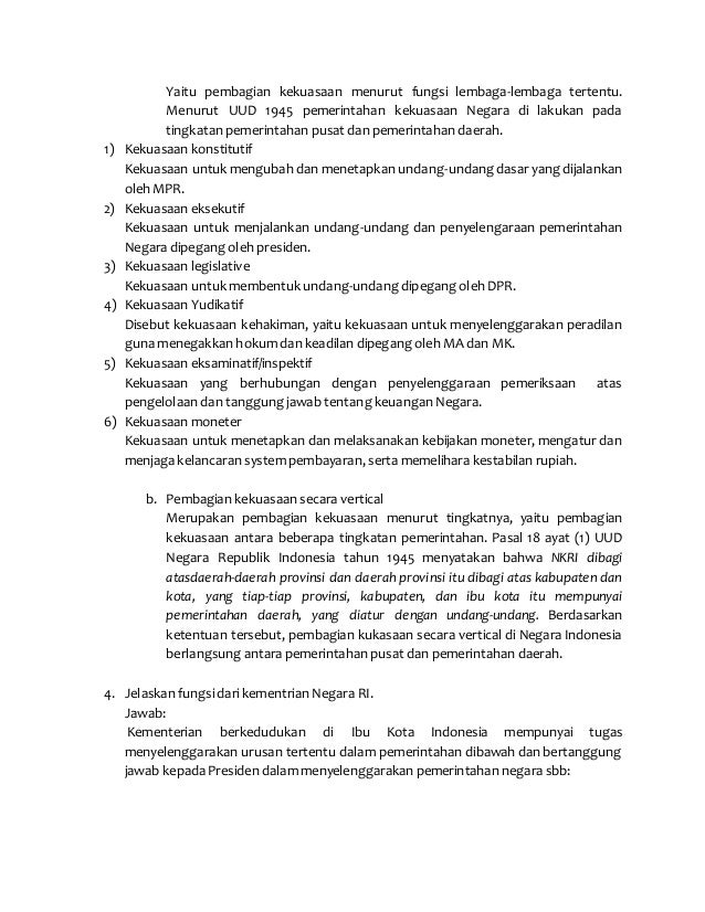 Uji Kompetensi Bab 4 Pkn