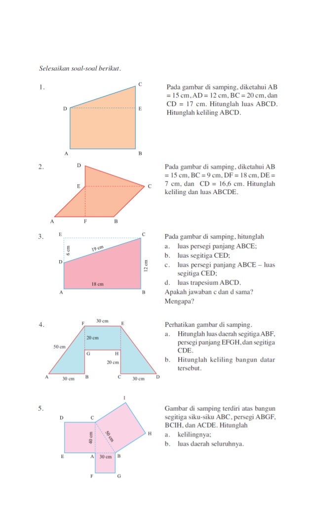  Contoh  Soal Segi  Banyak  Kelas 4