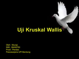 Oleh : Munaji
NIM : 06450750
Prodi : Pendas
Pascasarjana UPI Bandung
 