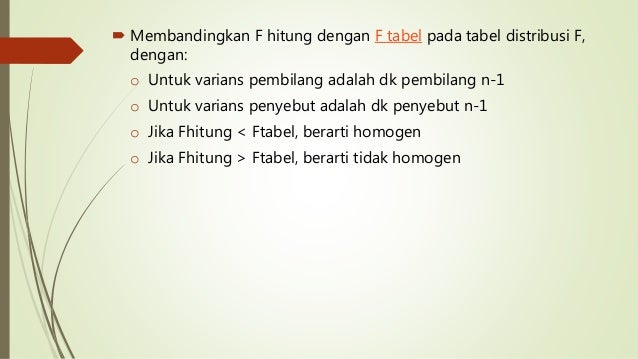 Uji normalitas dan uji homogenitas