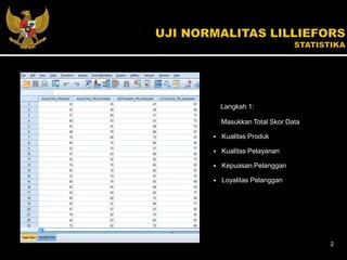 UJI_NORMALITAS_LILLIEFORS_STATISTIKA.pptx