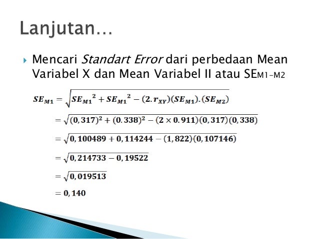 Uji perbedaan uji t