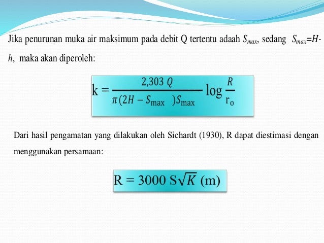 Uji Permeabilitas Di Lapangan Dengan Menggunakan Sumur Uji