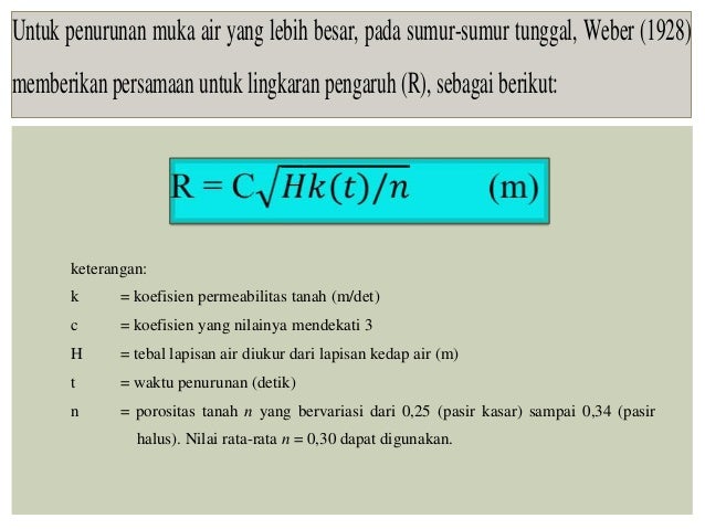 Uji Permeabilitas Di Lapangan Dengan Menggunakan Sumur Uji