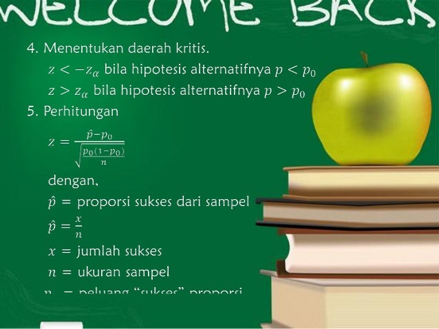 Uji proporsi satu populasi dan dua populasi