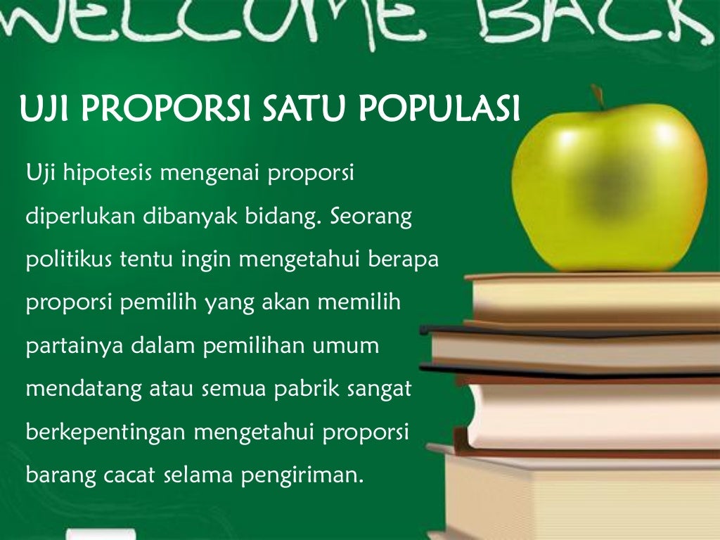 Uji Proporsi Satu Populasi Dan Dua Populasi