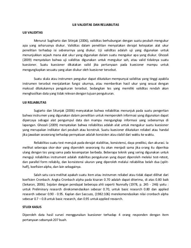 Pengertian Jenis Dan Cara Menghitung Validitas Kajianpustaka Com