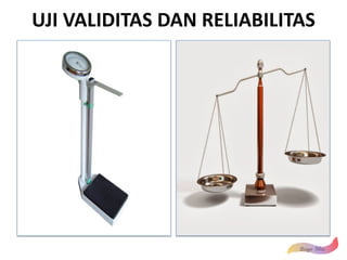 UJI VALIDITAS DAN RELIABILITAS
 