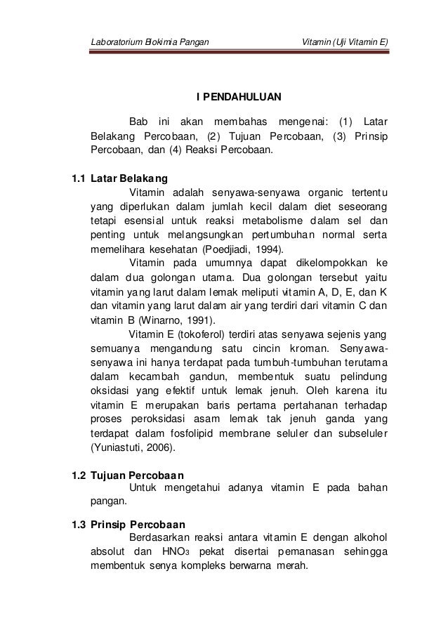 Uji Vitamin E