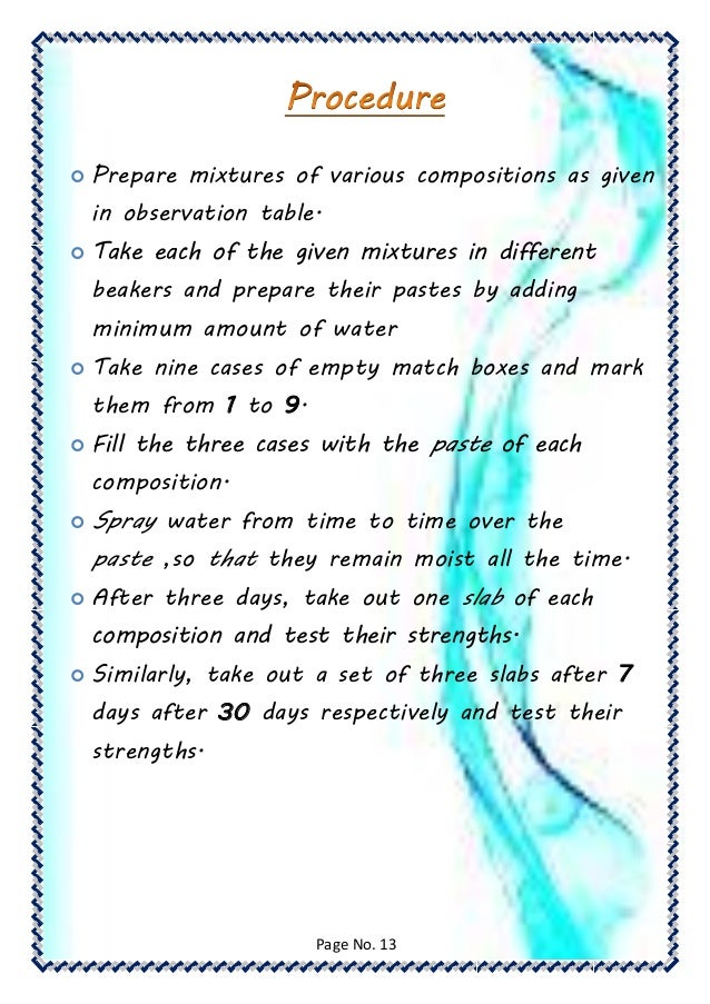 Class 12 Chemistry Practical File