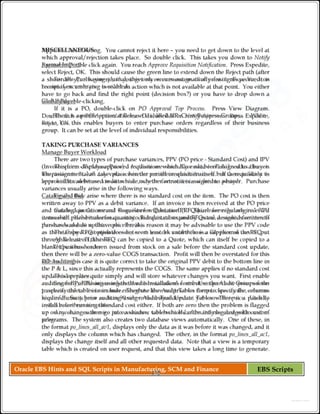 Oracle EBS Hints and SQL Scripts in Manufacturing, SCM and Finance EBS Scripts
 