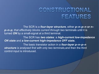 UJT & SCR.ppt spécial semiconductor devices | PPT