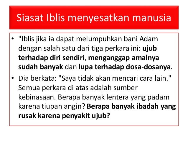 Ujub bangga diri penyakit hati Ujub bangga diri penyakit hati