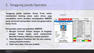 UK.4 Materi Pelatihan (Pengoperasian Dump Truck).pptx
