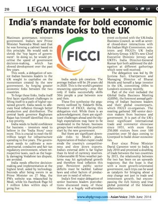 India's mandate for bold economic reforms looks to UK