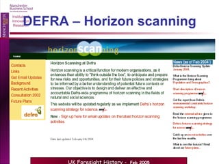 DEFRA – Horizon scanning 