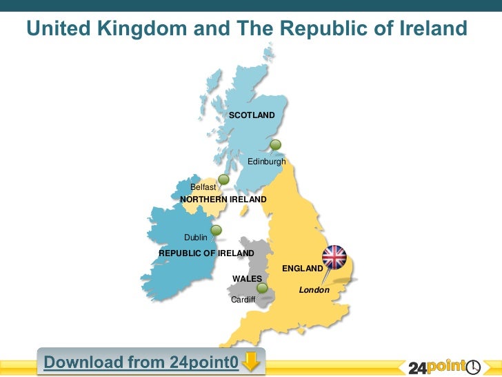 United Kingdom And The Republic Of Ireland Editable PPT Map United Kingdom And The Republic Of Ireland Editable Ppt Map 4 728 