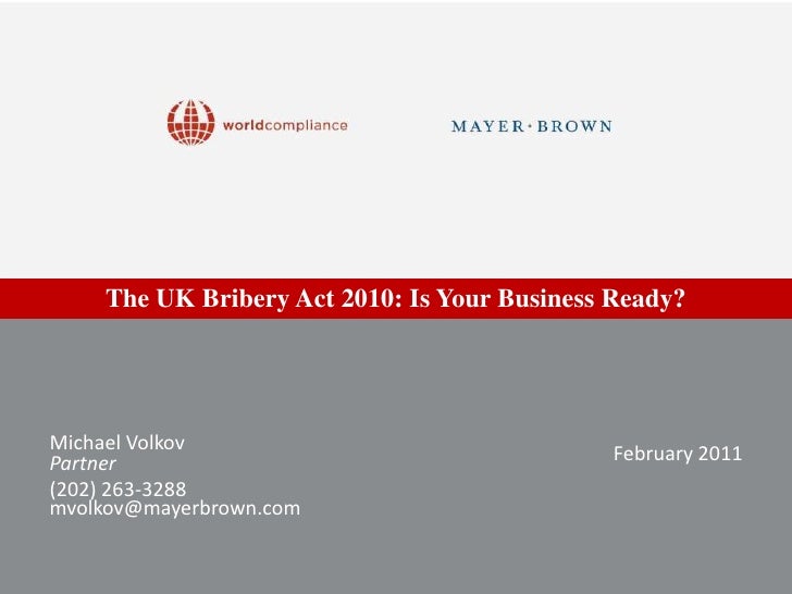 Uk anti bribery act slideshow 0211 final