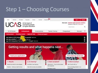 Step 1 – Choosing Courses
 
