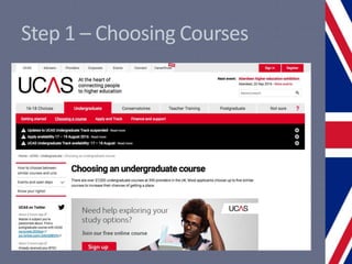 Step 1 – Choosing Courses
 