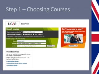 Step 1 – Choosing Courses
 