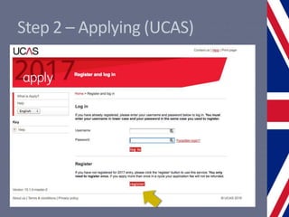 Step 2 – Applying (UCAS)
 