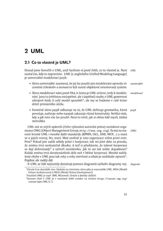 Ukázka knihy UML pro analytiky (před korekturami)