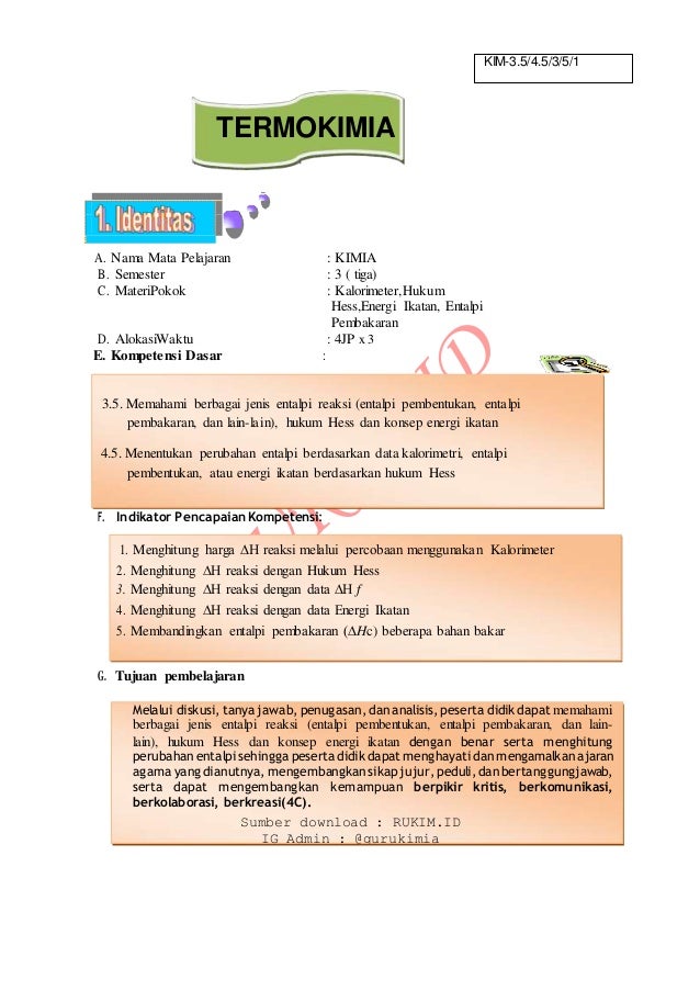 Ukbm 3 5 4 5 3 5 1 Termokimia Dikonversi